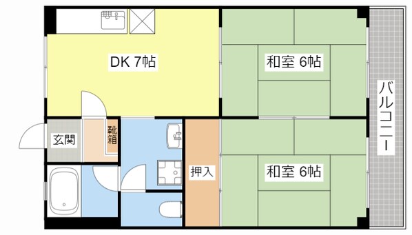 市兵衛第2ビルの物件間取画像